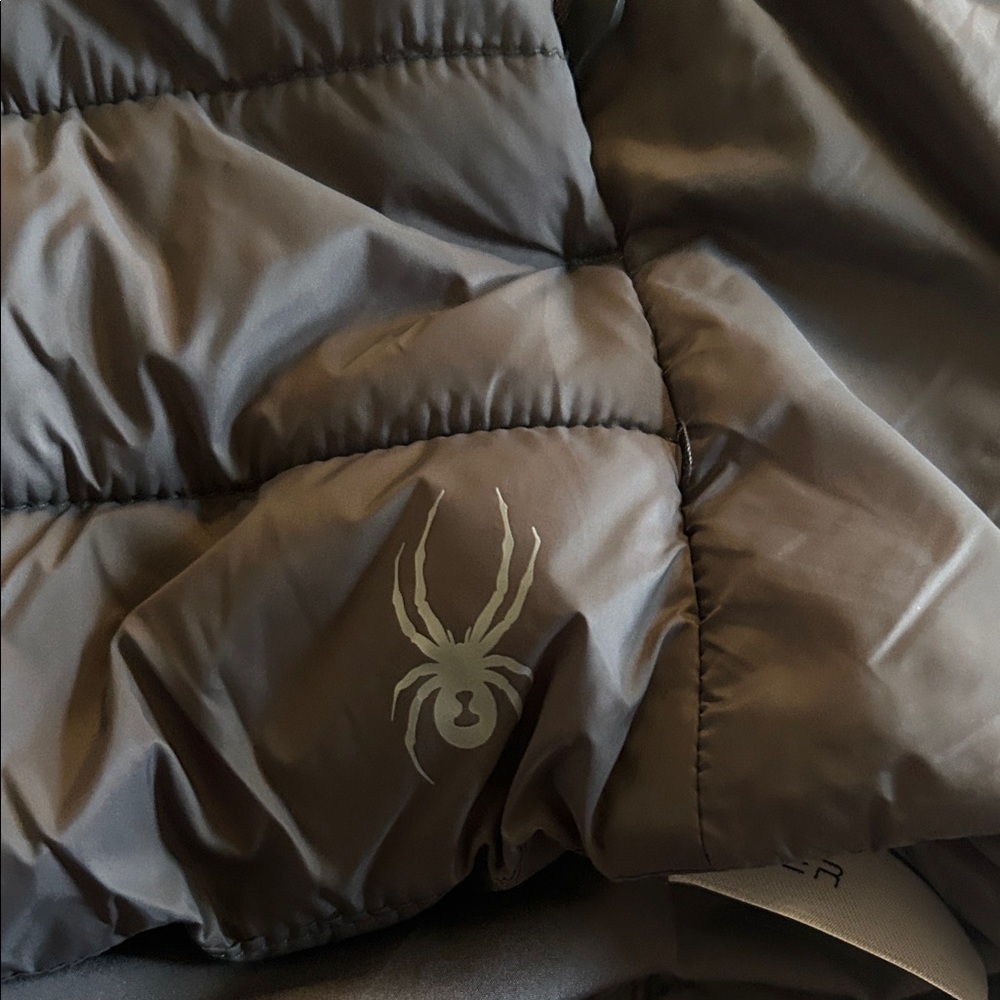 Spyder Women's Gray Quilted Puffer Jacket - Picture 2 of 7